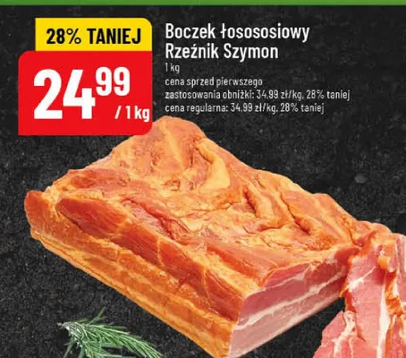Boczek łosososiowy Rzeźnik Szymon promocja w POLOmarket