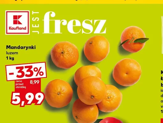 Mandarynki promocja w Kaufland