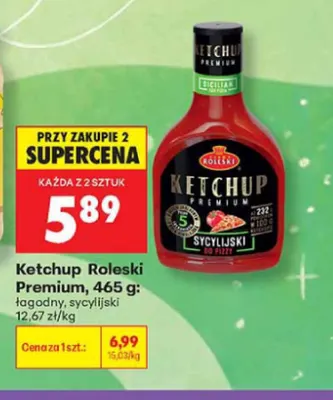 Ketchup Roleski Premium łagodny promocja w Biedronka