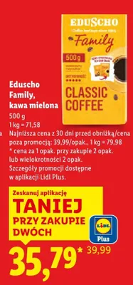 Kawa mielona 500 g promocja w Lidl