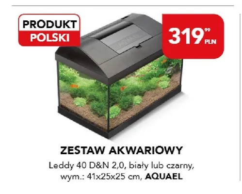 Zestaw akwariowy Aquael Leddy 40 D&N 2.0 biały 41x25x25cm promocja w Aquael zoo