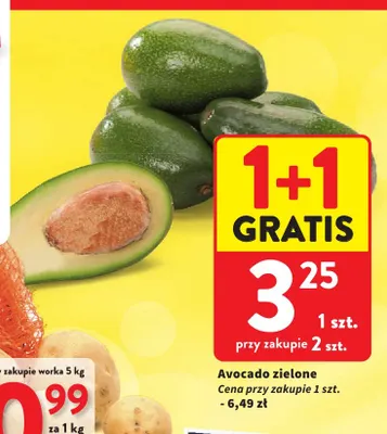 Awokado zielone promocja w Intermarche