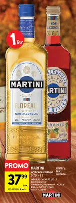 Wino bezalkoholowe Martini Floreale promocja w Intermarche