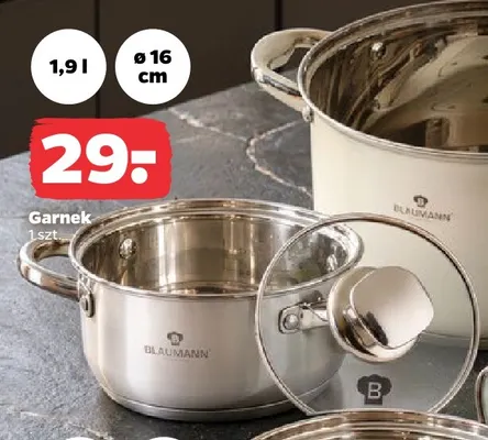 Garnek 1,9 l Blaumann promocja w Netto