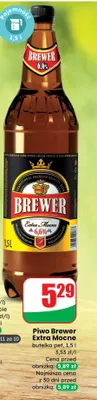 Piwo Brewer Extra Mocne promocja w Dino