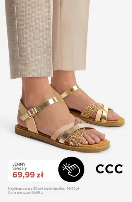 Sandały damskie Jenny promocja w CCC