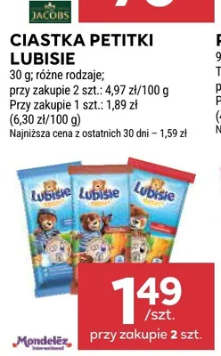 Ciastka Petitki Lubisie promocja w Stokrotka