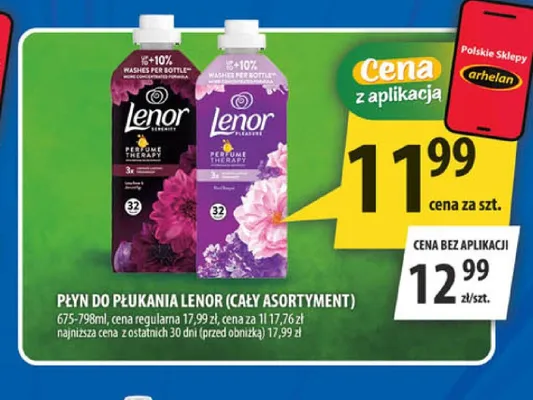 Płyn do płukania Lenor promocja w Arhelan