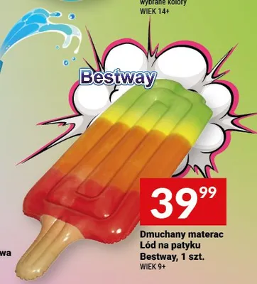 Dmuchany materac Lód na patyku Bestway promocja w Twój Market