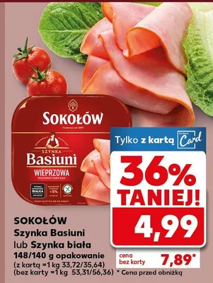 Szynka Basiuni lub szynka biała promocja w Kaufland