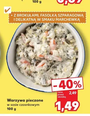 Warzywa pieczone w sosie czosnkowym promocja w Kaufland
