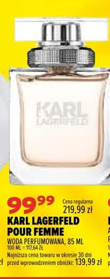 Woda perfumowana Pour Femme Karl Lagerfeld promocja w Drogerie Natura