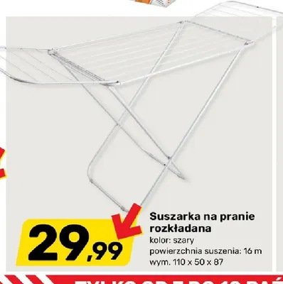 Suszarka na pranie rozkładana promocja w Bricomarche