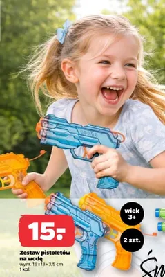 Zestaw pistoletów na wodę promocja w Netto