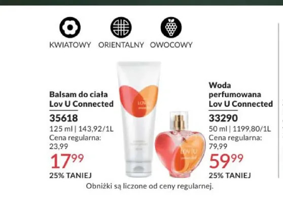 Balsam do ciała Lov U Connected promocja w AVON