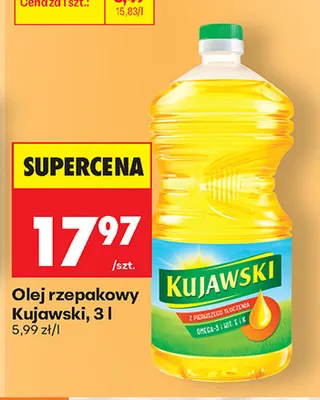 Olej rzepakowy Kujawski promocja w Biedronka