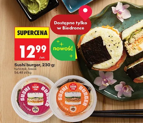 Sushi Burger tuńczyk promocja w Biedronka
