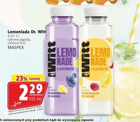 Lemoniada Dr. Witt cytryna-liczi promocja w Prim Market