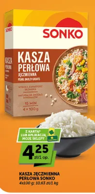 Kasza jęczmienna perłowa Sonko promocja w Groszek
