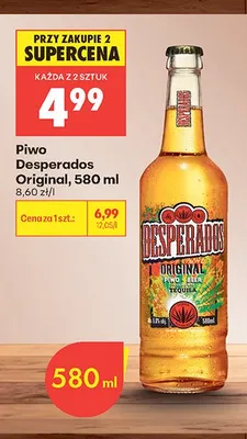 Piwo Desperados Original promocja w Biedronka
