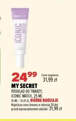Podkład do twarzy Iconic Match My Secret promocja w Drogerie Natura
