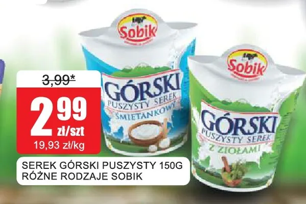 Serek Górski puszysty Sobik promocja w Bingo