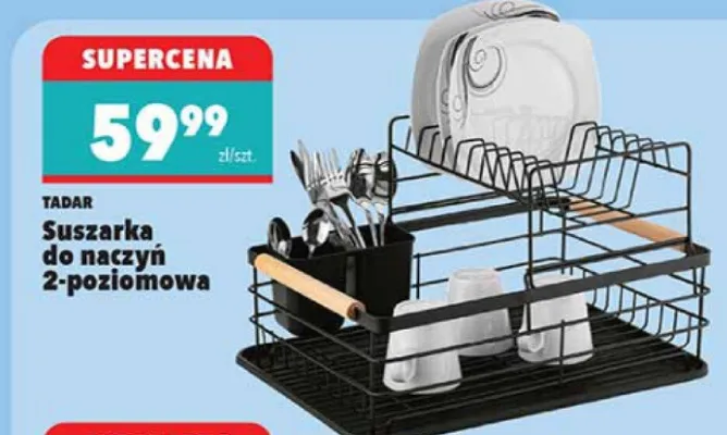 Suszarka do naczyń 2-poziomowa promocja w Biedronka