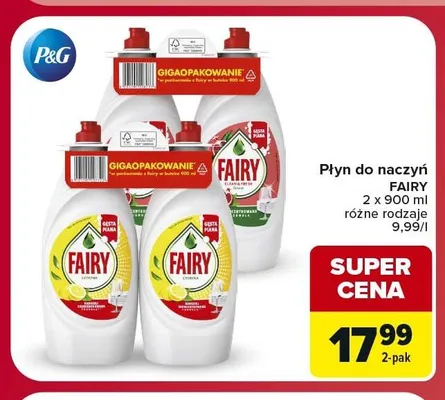 Płyn do naczyń Fairy promocja w Carrefour
