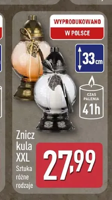 Znicz kula Xxl promocja w Aldi