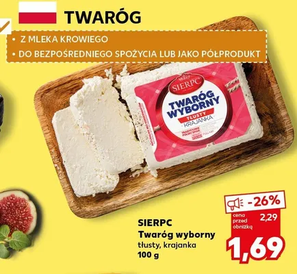 Twaróg wyborny tłusty, krajanka promocja w Kaufland