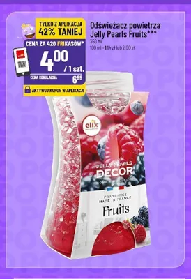 Odświeżacz powietrza Jelly Pearls Fruits Elix promocja w POLOmarket