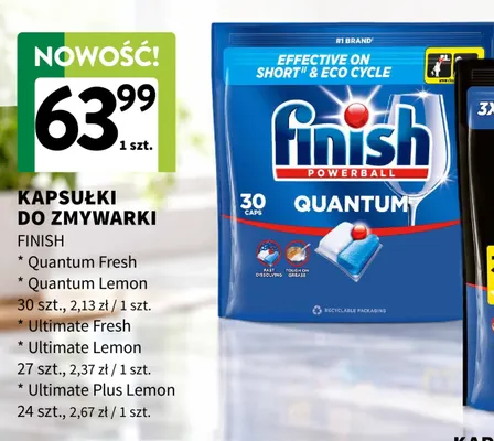 Kapsułki do zmywarki Finish Ultimate Fresh promocja w Intermarche