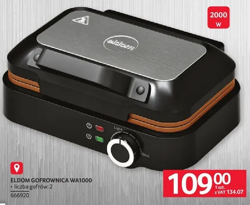 Gofrownica Eldom WA1000 liczba gofrów: 2 promocja w Selgros