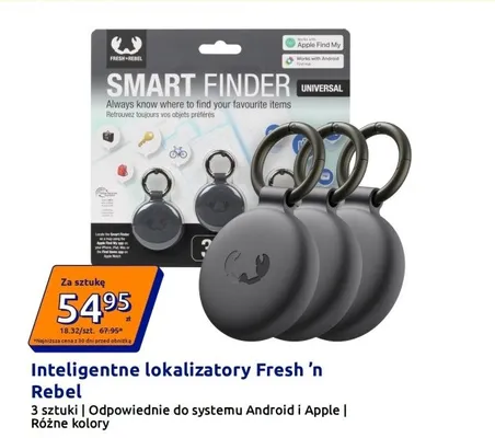 Inteligentne lokalizatory Fresh 'n Rebel 3-pak promocja w Action