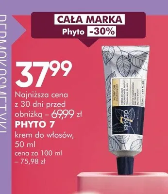 Krem do włosów Phyto 7 promocja w Super-Pharm