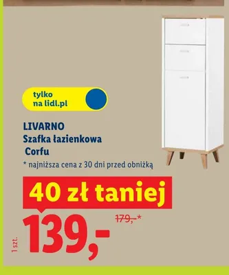Szafka łazienkowa LIVARNO Corfu promocja w Lidl