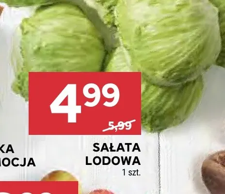 Sałata lodowa promocja w Stokrotka