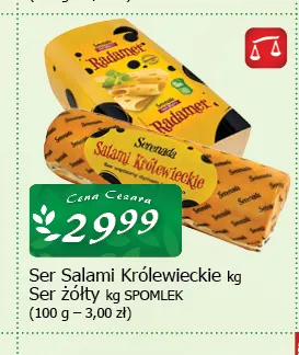 Ser Salami Królewieckie Spomlek promocja w CEZAR Delikatesy