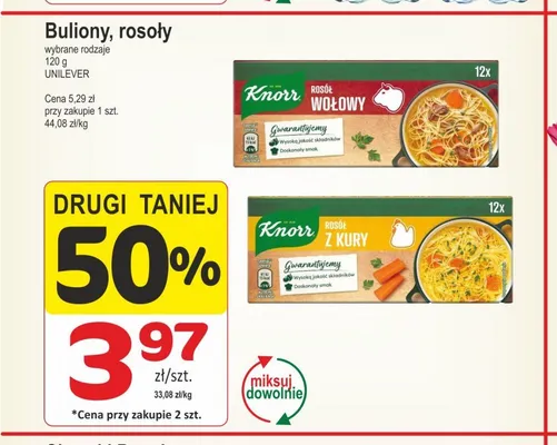 Rosół wołowy Knorr promocja w Marketvita