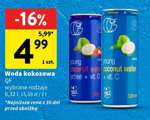Woda kokosowa + vit. C QF promocja w Intermarche