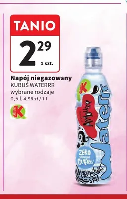 Napój niegazowany Kubuś Waterrr arbuz promocja w Intermarche