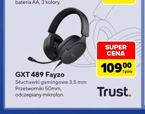 Słuchawki gamingowe Gxt 489 Fayzo Trust promocja w Carrefour