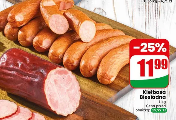 Kiełbasa Biesiadna Agro Rydzyna promocja w Dino