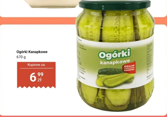 Ogórki kanapkowe promocja w Dino