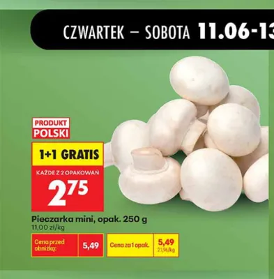 Pieczarka mini promocja w Biedronka