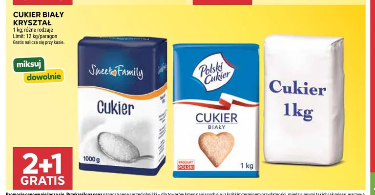 Cukier biały kryształ Polski promocja w Stokrotka