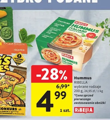 Hummus Italiano Tomato & Garlic Ribella promocja w Intermarche