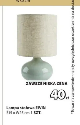 Lampa stołowa EIVIN promocja w Jysk