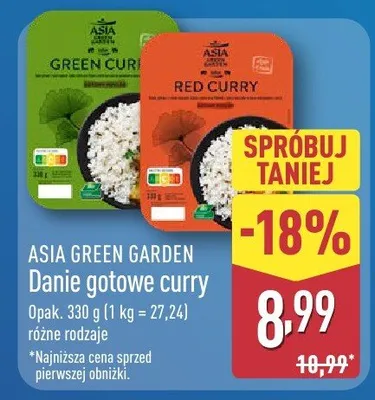 Danie gotowe curry różne rodzaje promocja w Aldi