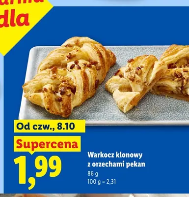 Warkocz klonowy z orzechami pekan promocja w Lidl